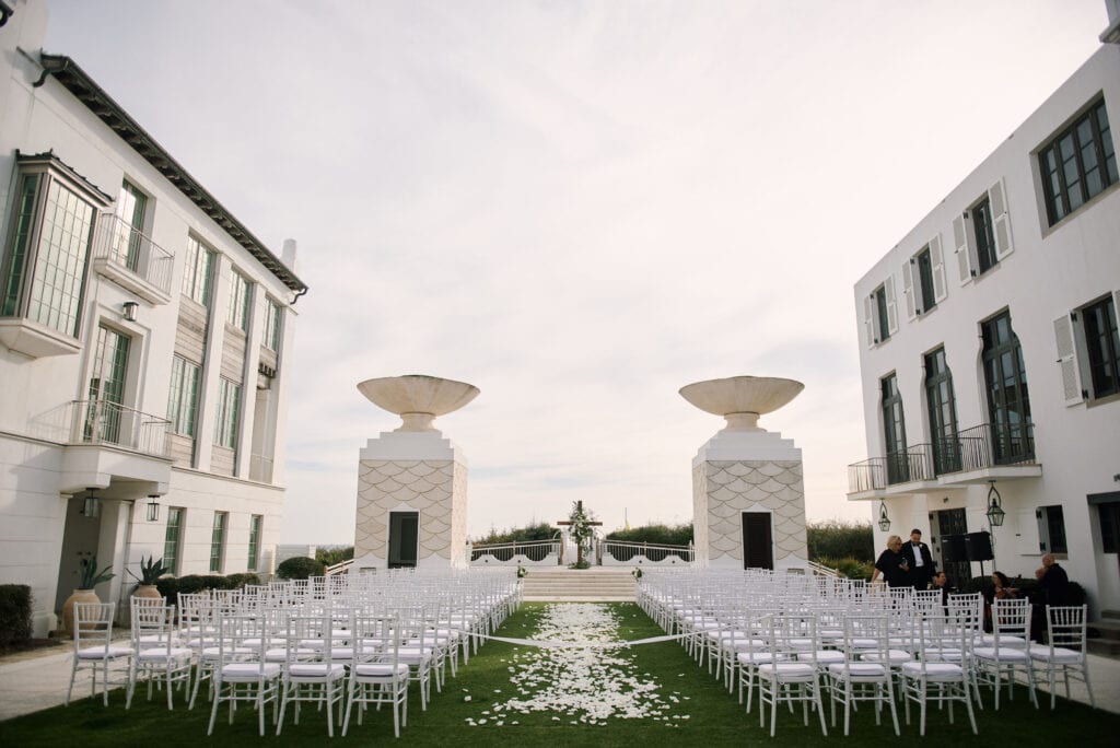 The wedding ceremony venue