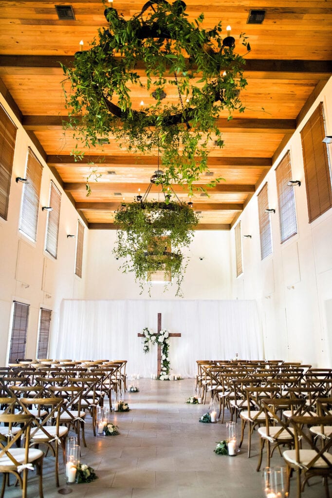 The view of the aisle