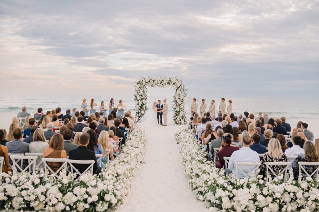 A wedding by the beach